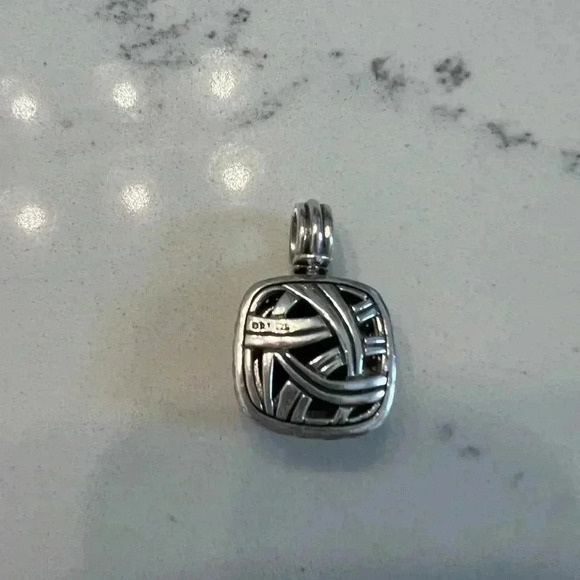 David Yurman Albion Black Onyx Pendant with Diamonds 14mm - Picture 11 of 12